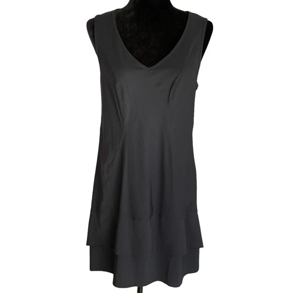 DECA Paris Robe Max Dress in Black Size 3 or US 10 Made in France - Picture 1 of 8